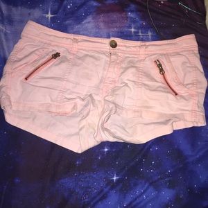 90% cotton 2% spandex pink shorts